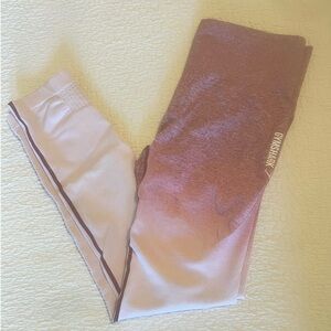 Gymshark Women's Pink Ombre Seamless Leggings Size M Activewear